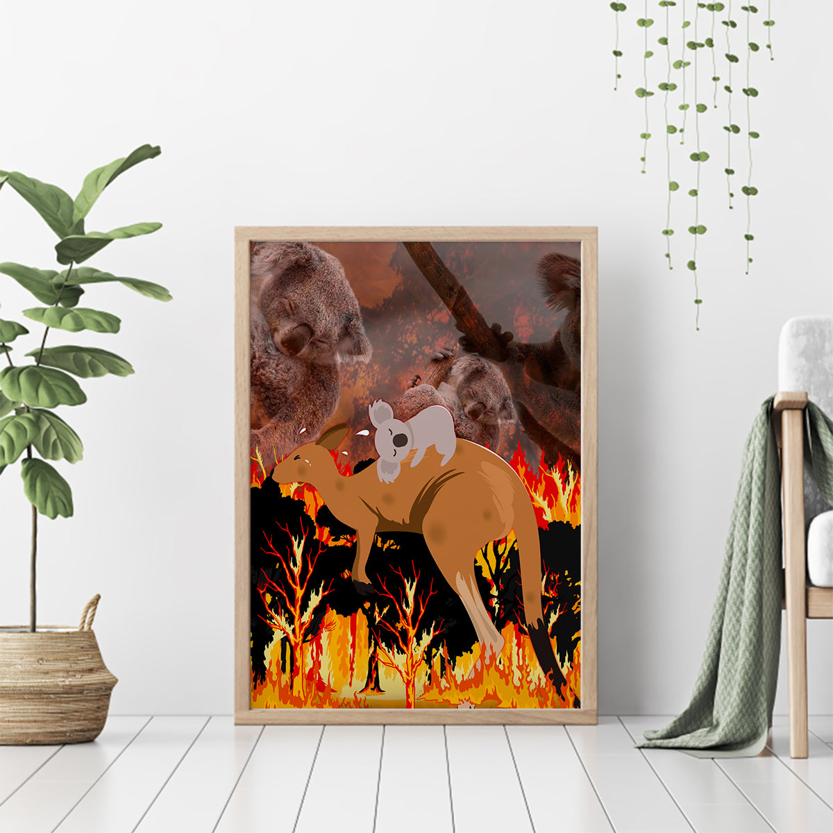 save-wildlife-australia-canvas-wall-art-bushfire-awareness