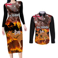 save-wildlife-australia-couples-matching-long-sleeve-bodycon-dress-and-long-sleeve-button-shirt-bushfire-awareness