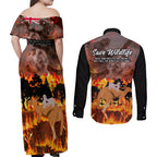 save-wildlife-australia-couples-matching-off-shoulder-maxi-dress-and-long-sleeve-button-shirt-bushfire-awareness