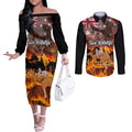 save-wildlife-australia-couples-matching-off-the-shoulder-long-sleeve-dress-and-long-sleeve-button-shirt-bushfire-awareness
