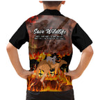 save-wildlife-australia-family-matching-mermaid-dress-and-hawaiian-shirt-bushfire-awareness