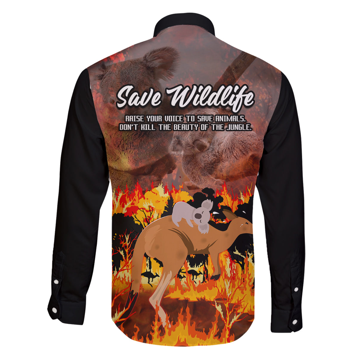 save-wildlife-australia-family-matching-mermaid-dress-and-hawaiian-shirt-bushfire-awareness