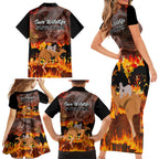save-wildlife-australia-family-matching-short-sleeve-bodycon-dress-and-hawaiian-shirt-bushfire-awareness