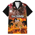 save-wildlife-australia-family-matching-short-sleeve-bodycon-dress-and-hawaiian-shirt-bushfire-awareness