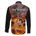 save-wildlife-australia-family-matching-short-sleeve-bodycon-dress-and-hawaiian-shirt-bushfire-awareness