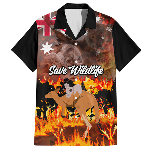 save-wildlife-australia-family-matching-tank-maxi-dress-and-hawaiian-shirt-bushfire-awareness