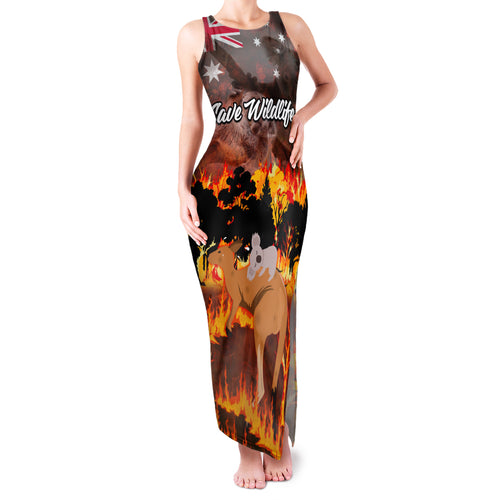 save-wildlife-australia-family-matching-tank-maxi-dress-and-hawaiian-shirt-bushfire-awareness