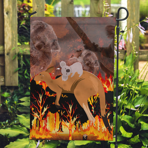 save-wildlife-australia-garden-flag-bushfire-awareness