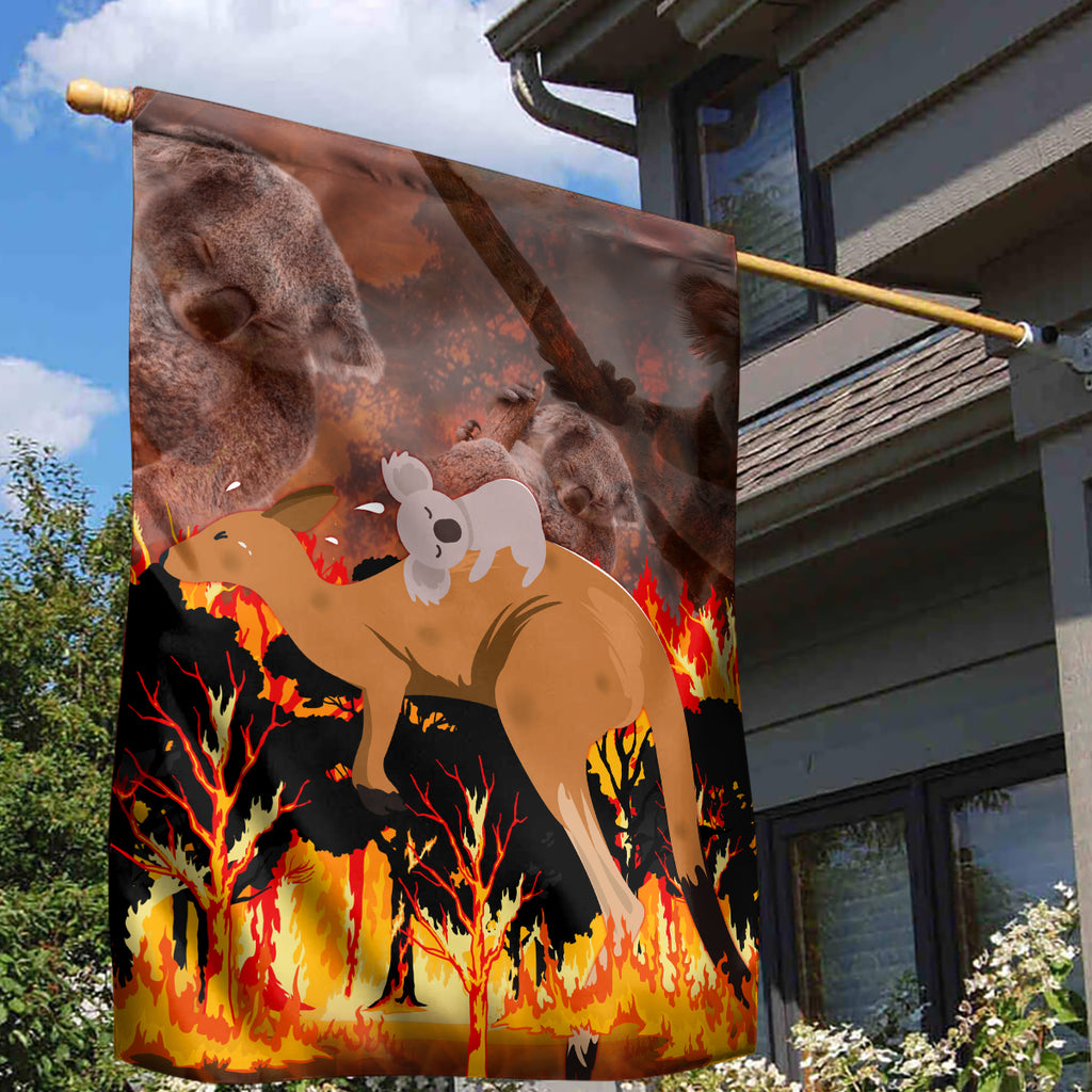 save-wildlife-australia-garden-flag-bushfire-awareness