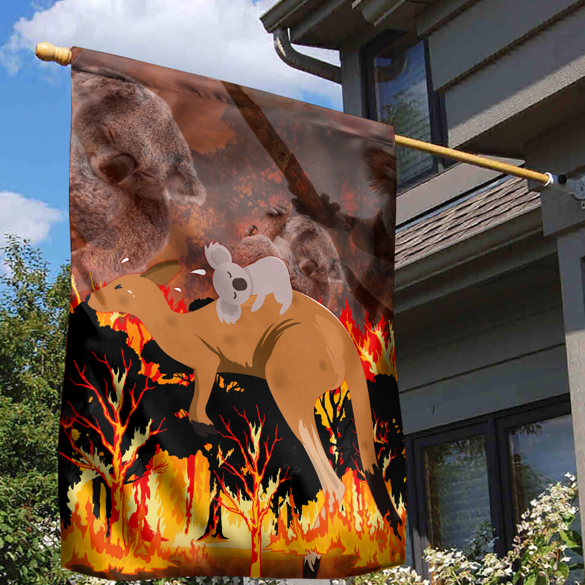 save-wildlife-australia-garden-flag-bushfire-awareness