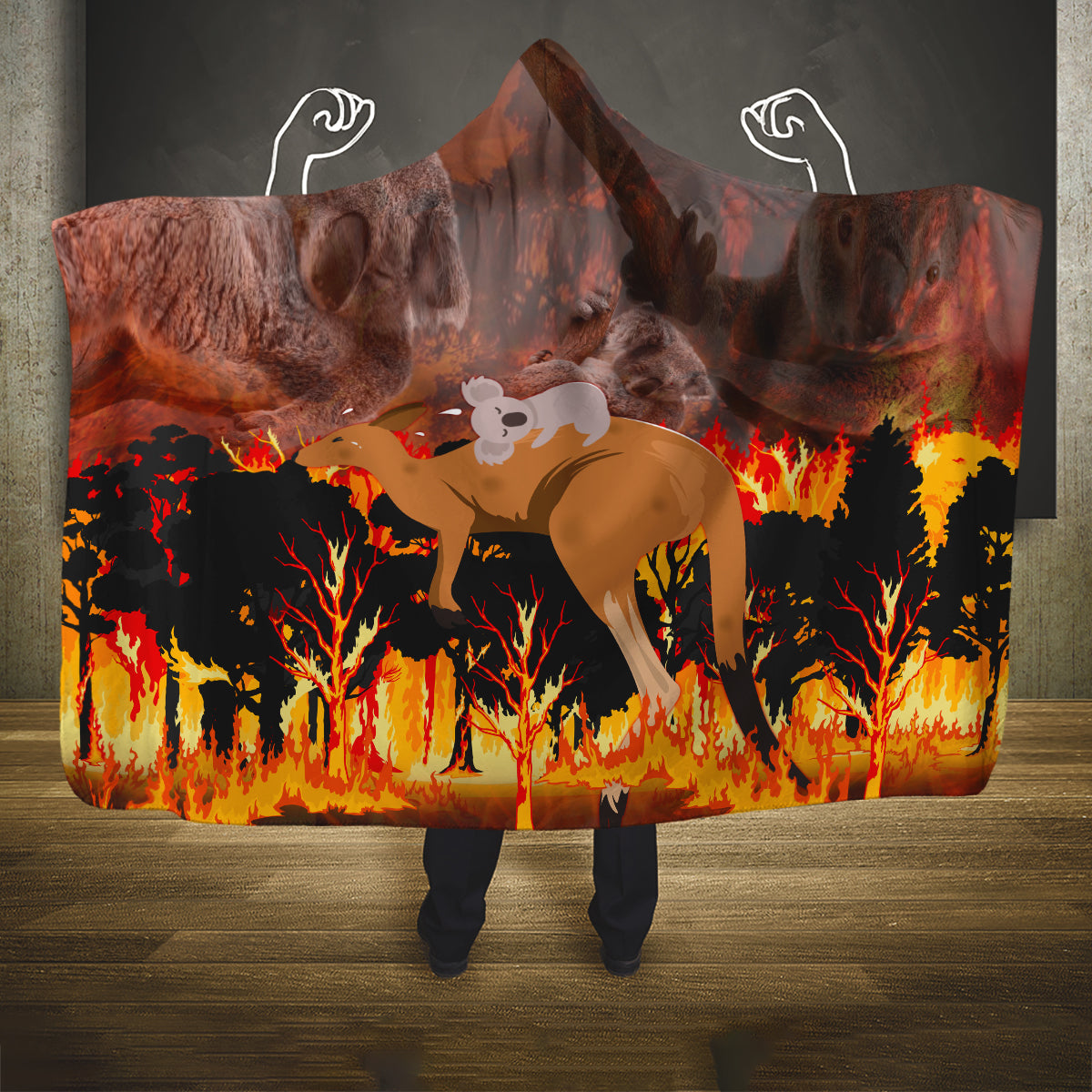 save-wildlife-australia-hooded-blanket-bushfire-awareness