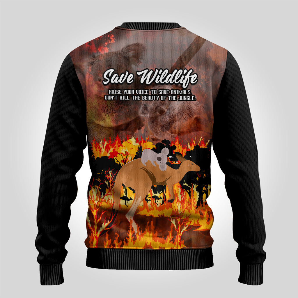 save-wildlife-australia-ugly-christmas-sweater-bushfire-awareness