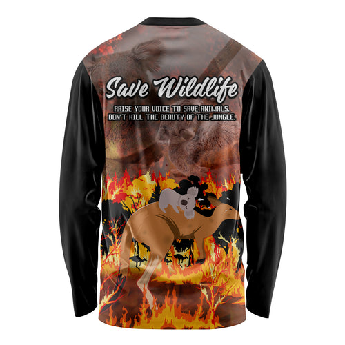 save-wildlife-australia-long-sleeve-shirt-bushfire-awareness