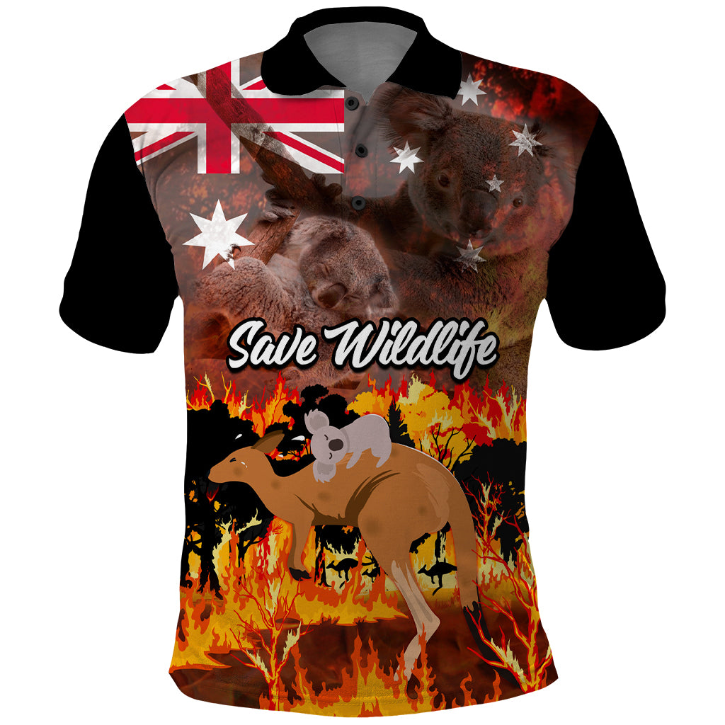 save-wildlife-australia-polo-shirt-bushfire-awareness