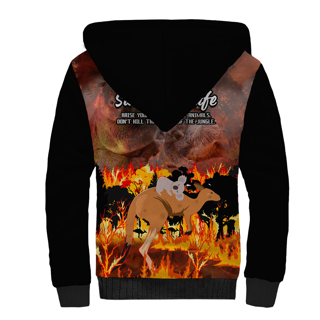 save-wildlife-australia-sherpa-hoodie-bushfire-awareness