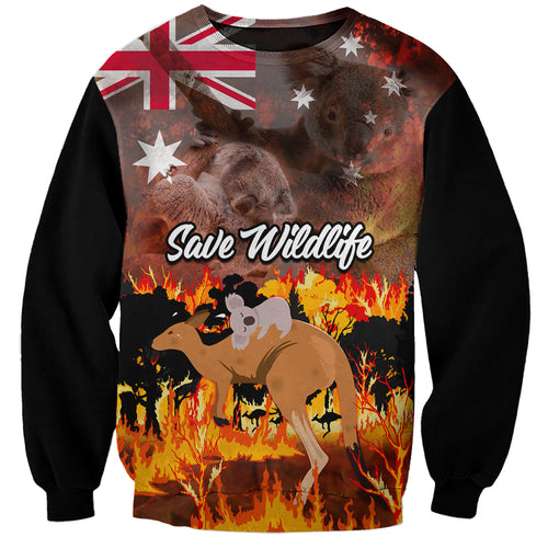 save-wildlife-australia-sweatshirt-bushfire-awareness