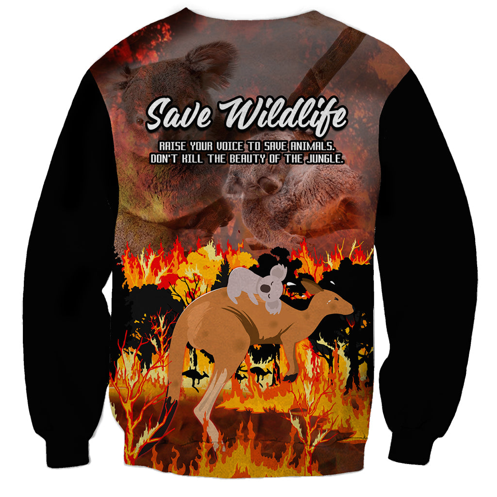 save-wildlife-australia-sweatshirt-bushfire-awareness