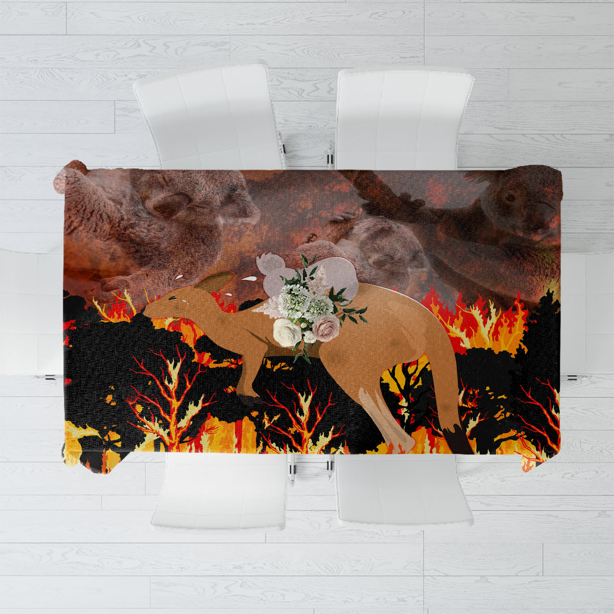 save-wildlife-australia-tablecloth-bushfire-awareness