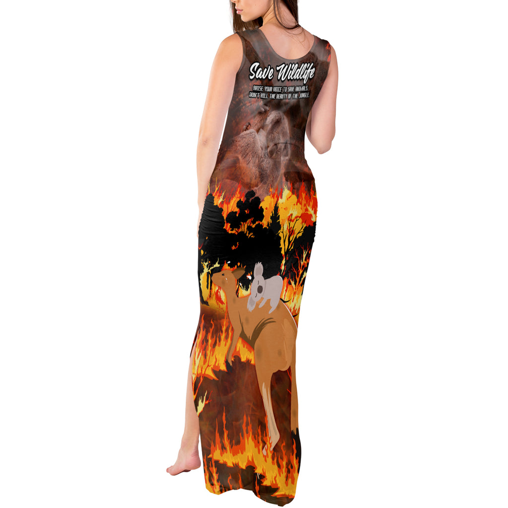 save-wildlife-australia-tank-maxi-dress-bushfire-awareness