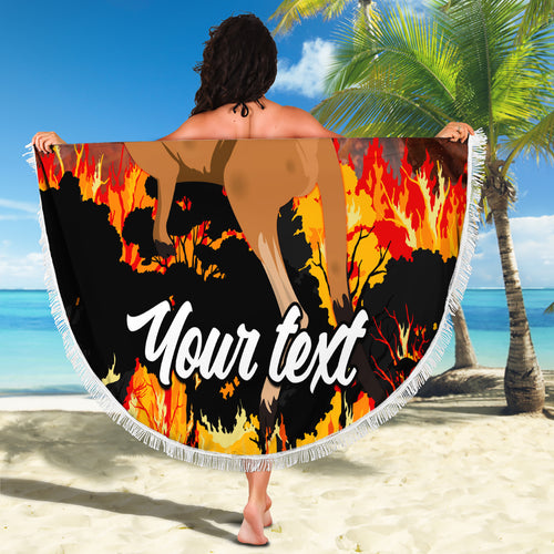 personalised-save-wildlife-australia-beach-blanket-bushfire-awareness