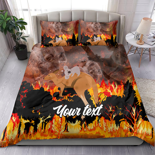 personalised-save-wildlife-australia-bedding-set-bushfire-awareness