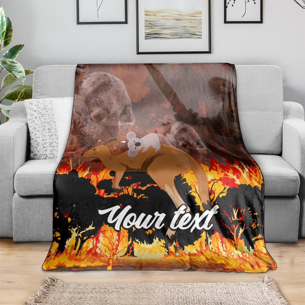 personalised-save-wildlife-australia-blanket-bushfire-awareness