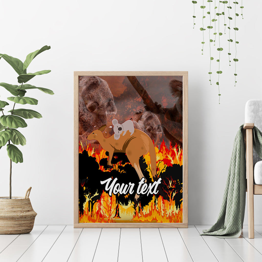 personalised-save-wildlife-australia-canvas-wall-art-bushfire-awareness