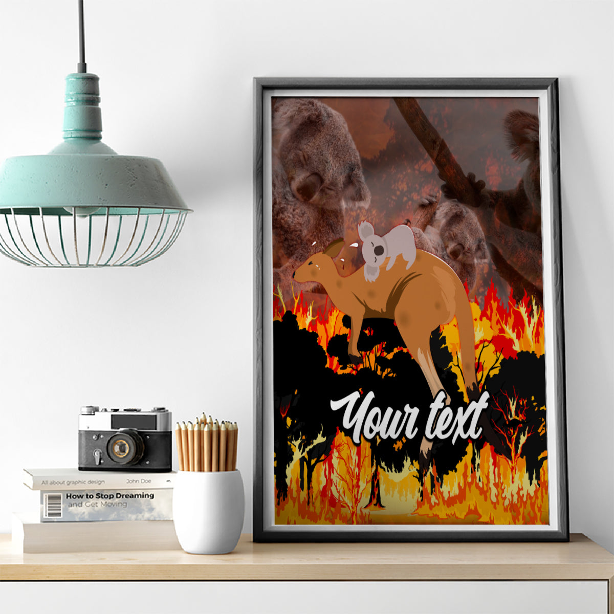 personalised-save-wildlife-australia-canvas-wall-art-bushfire-awareness