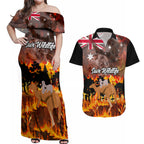personalised-save-wildlife-australia-couples-matching-off-shoulder-maxi-dress-and-hawaiian-shirt-bushfire-awareness