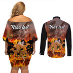 personalised-save-wildlife-australia-couples-matching-off-shoulder-short-dress-and-long-sleeve-button-shirt-bushfire-awareness