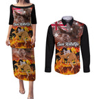 personalised-save-wildlife-australia-couples-matching-puletasi-dress-and-long-sleeve-button-shirt-bushfire-awareness