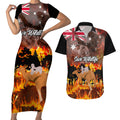 personalised-save-wildlife-australia-couples-matching-short-sleeve-bodycon-dress-and-hawaiian-shirt-bushfire-awareness