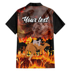 personalised-save-wildlife-australia-family-matching-long-sleeve-bodycon-dress-and-hawaiian-shirt-bushfire-awareness