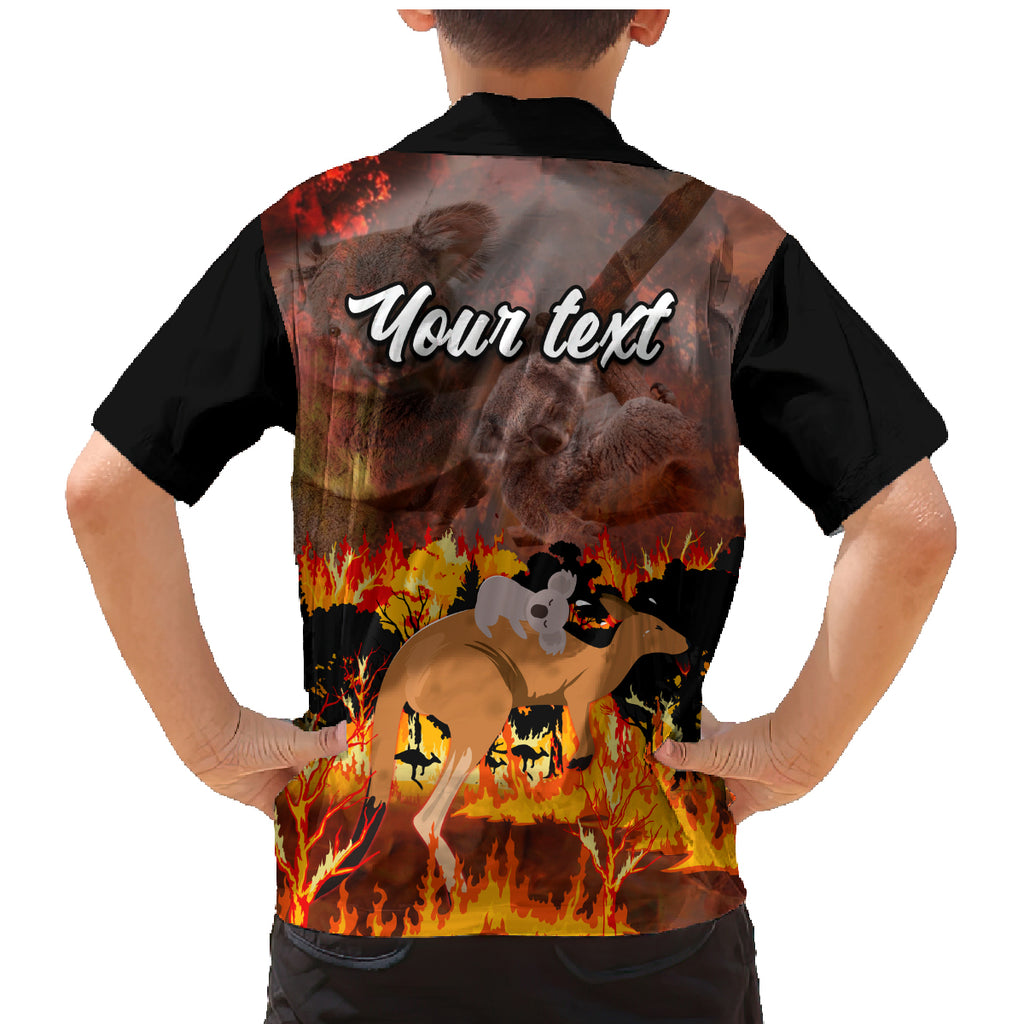 personalised-save-wildlife-australia-family-matching-mermaid-dress-and-hawaiian-shirt-bushfire-awareness