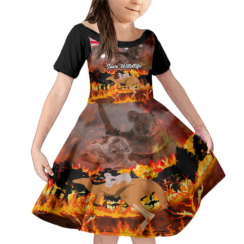 personalised-save-wildlife-australia-family-matching-mermaid-dress-and-hawaiian-shirt-bushfire-awareness