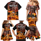 personalised-save-wildlife-australia-family-matching-mermaid-dress-and-hawaiian-shirt-bushfire-awareness