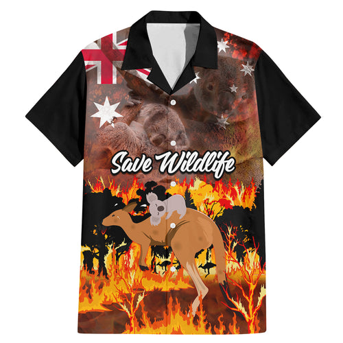 personalised-save-wildlife-australia-family-matching-mermaid-dress-and-hawaiian-shirt-bushfire-awareness