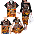 personalised-save-wildlife-australia-family-matching-off-shoulder-long-sleeve-dress-and-hawaiian-shirt-bushfire-awareness
