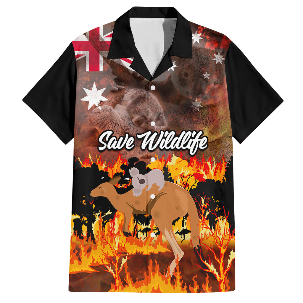 personalised-save-wildlife-australia-family-matching-summer-maxi-dress-and-hawaiian-shirt-bushfire-awareness