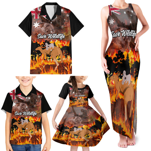 personalised-save-wildlife-australia-family-matching-tank-maxi-dress-and-hawaiian-shirt-bushfire-awareness