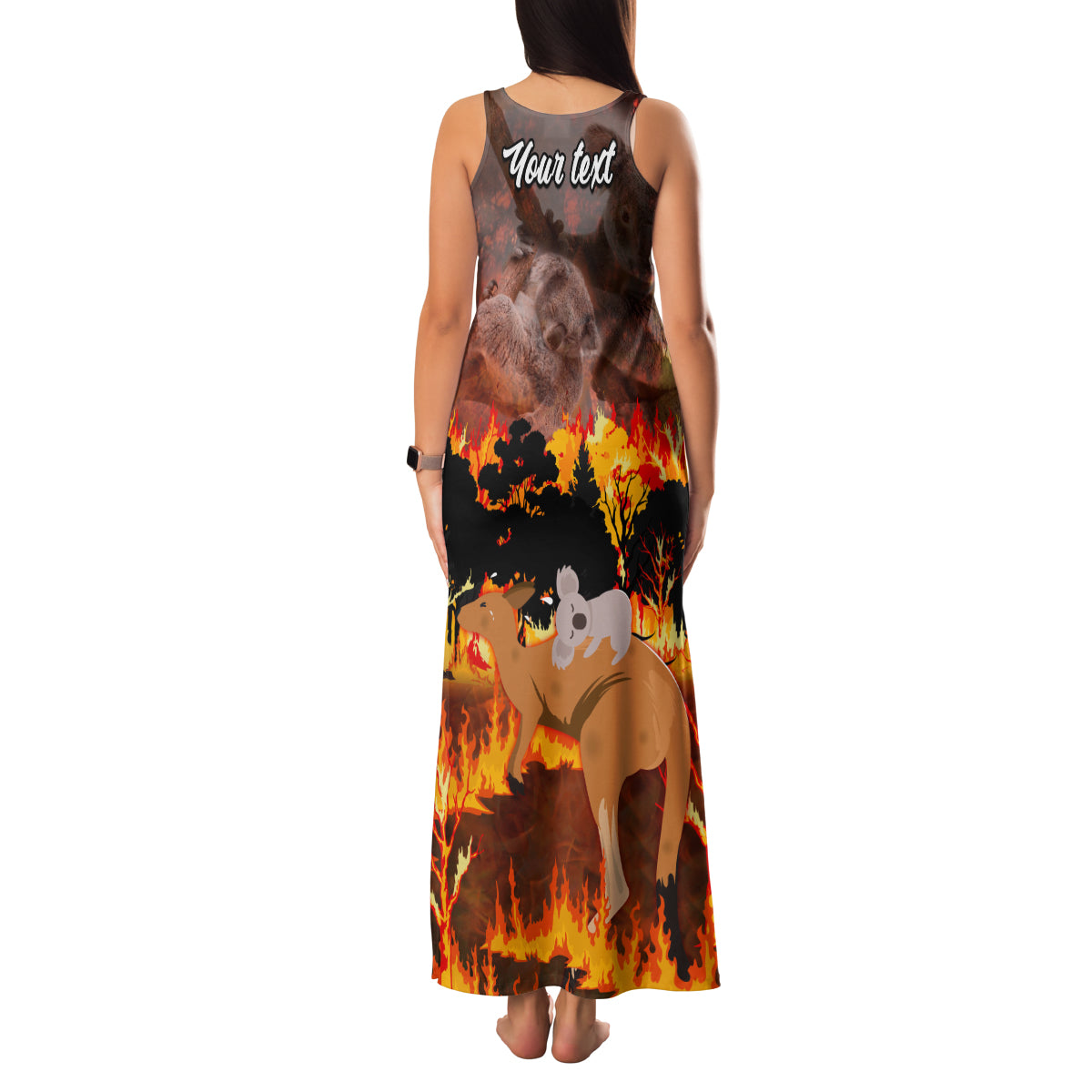 personalised-save-wildlife-australia-family-matching-tank-maxi-dress-and-hawaiian-shirt-bushfire-awareness
