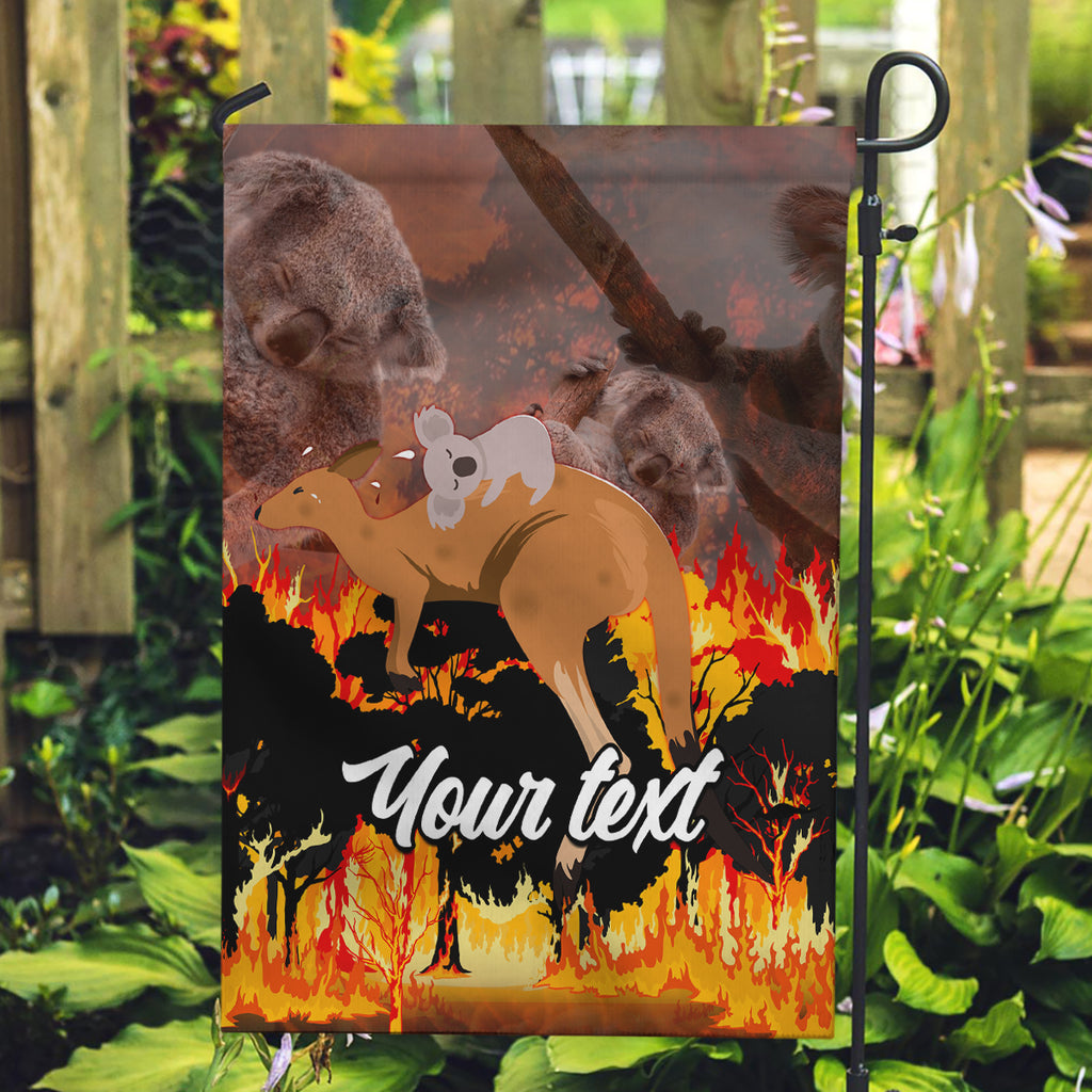 personalised-save-wildlife-australia-garden-flag-bushfire-awareness
