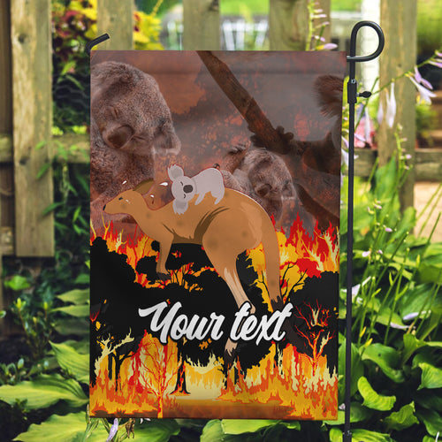 personalised-save-wildlife-australia-garden-flag-bushfire-awareness