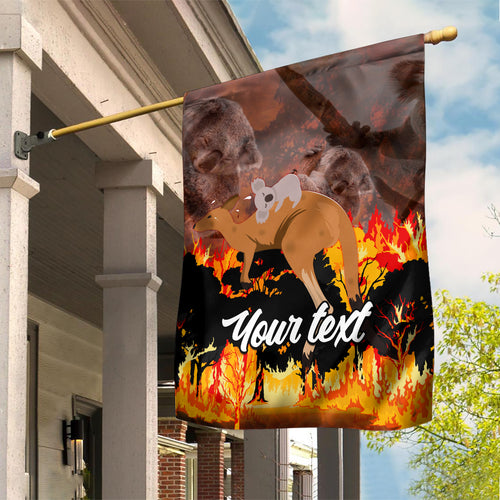 personalised-save-wildlife-australia-garden-flag-bushfire-awareness