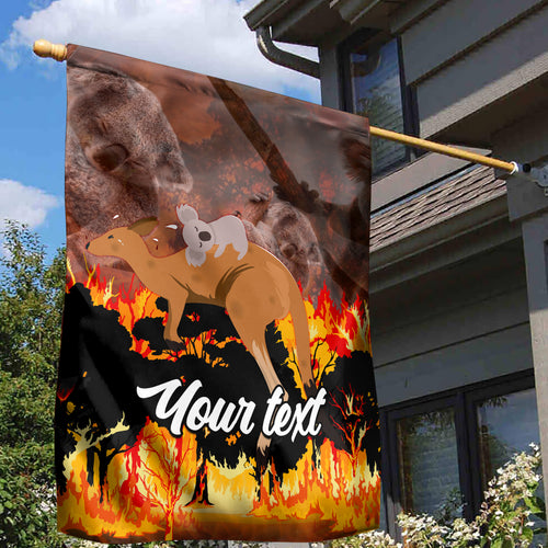 personalised-save-wildlife-australia-garden-flag-bushfire-awareness