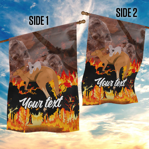 personalised-save-wildlife-australia-garden-flag-bushfire-awareness
