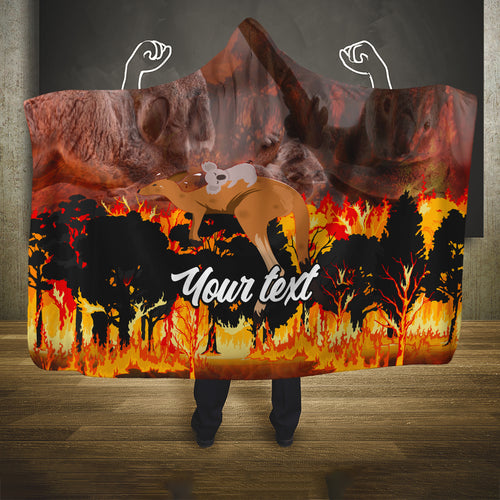 personalised-save-wildlife-australia-hooded-blanket-bushfire-awareness