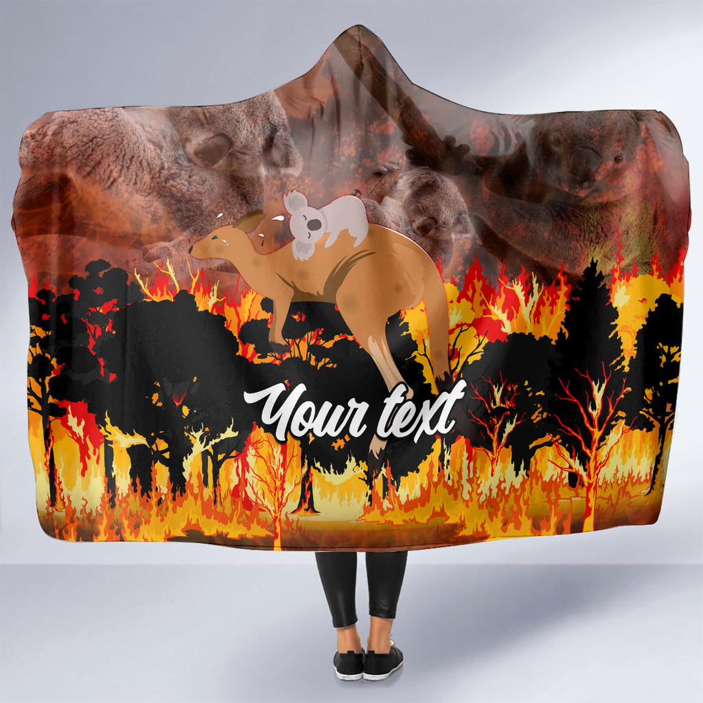 personalised-save-wildlife-australia-hooded-blanket-bushfire-awareness