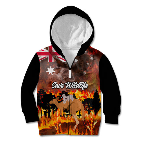 personalised-save-wildlife-australia-kid-hoodie-bushfire-awareness