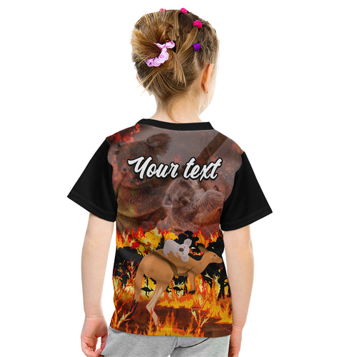personalised-save-wildlife-australia-kid-t-shirt-bushfire-awareness